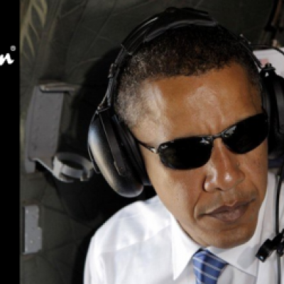 Barack Obama a brýle Ray-Ban
