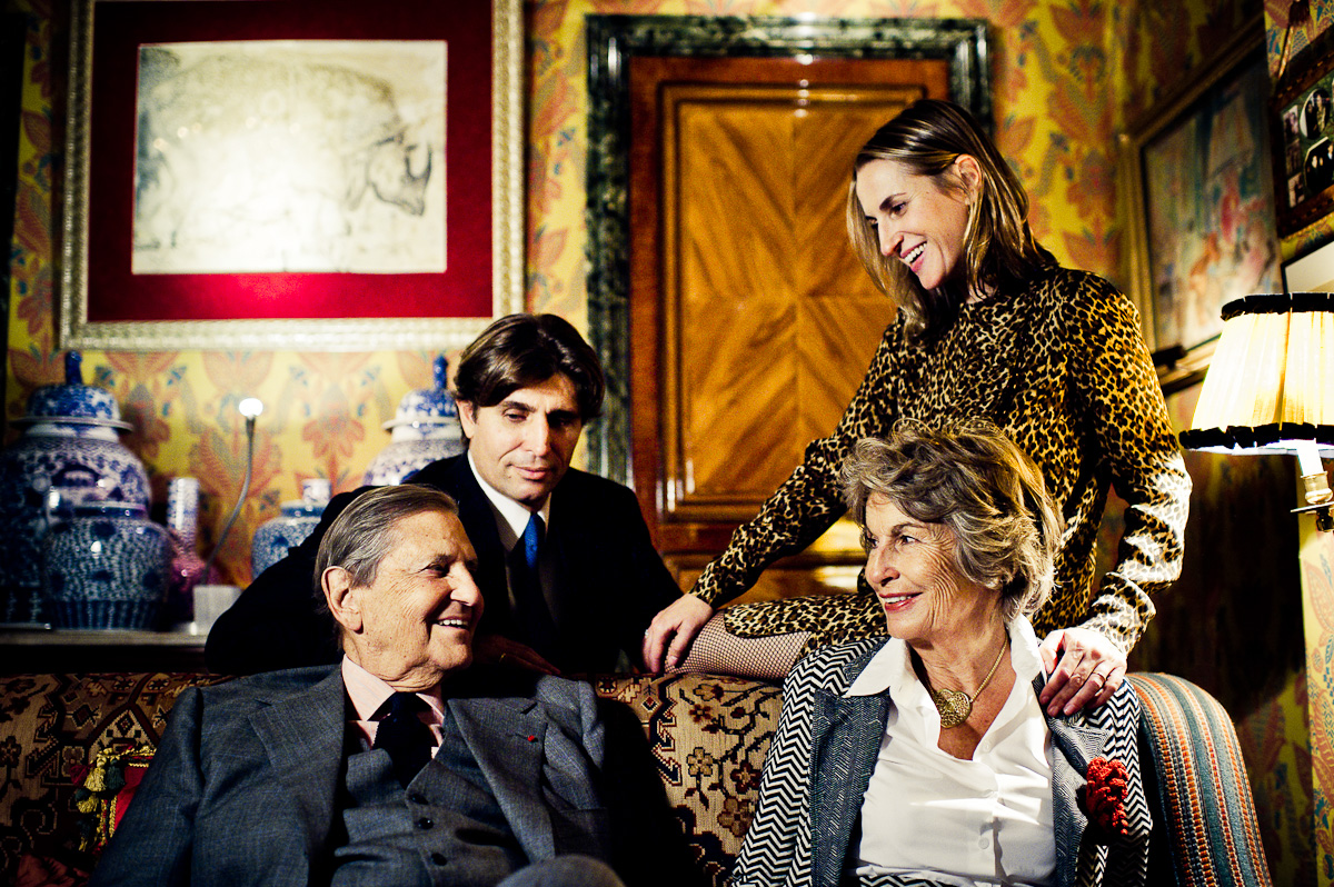 Dvě generace rodiny d'Ornano