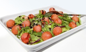 Melounovo-okurkovy salat