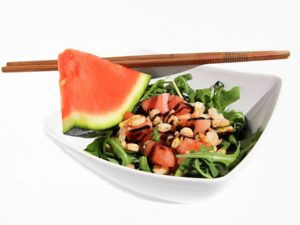 Krevetovy salat s melounem